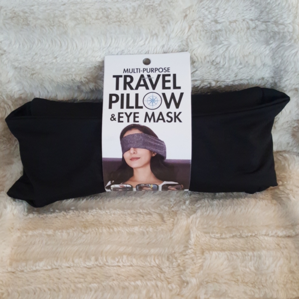 Black Travel Pillow
